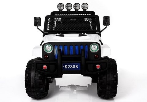 Auto na Akumulator S2388 Pilot Światła LED Radio Jeep Biały 4x45W