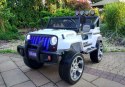 Auto na Akumulator S2388 Pilot Światła LED Radio Jeep Biały 4x45W