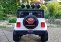 Auto na Akumulator S2388 Pilot Światła LED Radio Jeep Biały 4x45W