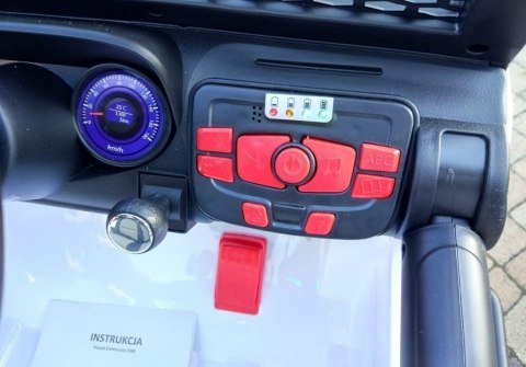 Auto na Akumulator S2388 Pilot Światła LED Radio Jeep Biały 4x45W