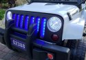Auto na Akumulator S2388 Pilot Światła LED Radio Jeep Biały 4x45W