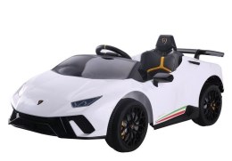 Auto na akumulator Lamborghini Huracan Pilot Światła LED MP3 Białe