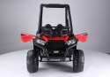 Auto na Akumulator Terenowe JS360-1 Światła LED MP3 Pilot Czerwony