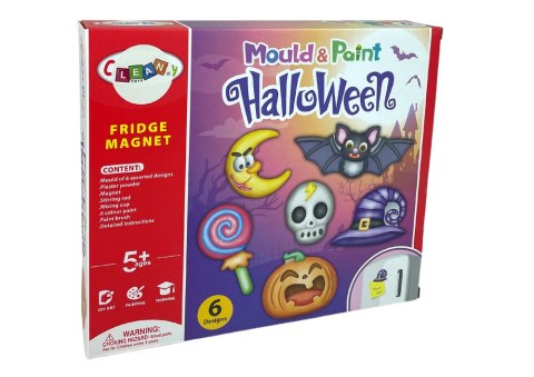 Zestaw Kreatywny DIY Halloween Magnesy Odlewy Gipsowe Dynia