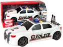Auto Sportowe Otwierany Bagażnik Policja Światła Dźwięki Biały 1:16