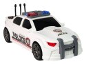 Auto Sportowe Otwierany Bagażnik Policja Światła Dźwięki Biały 1:16