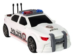 Auto Sportowe Otwierany Bagażnik Policja Światła Dźwięki Biały 1:16