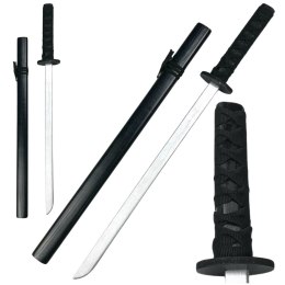 Drewniana Katana Miecz Do Zabawy Treningu Rekwizyt Czarny 70cm