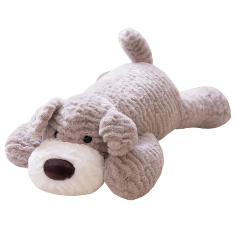 Pluszowa Maskotka Przytulanka Piesek Jasnoszary 30cm
