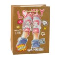 Torba Prezentowa Papierowa Kolorowe Motywy 23 x 18 x 10,5 cm