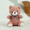 Miś Pluszowy Brelok Zawieszka Ozdoba Różowy 8cm