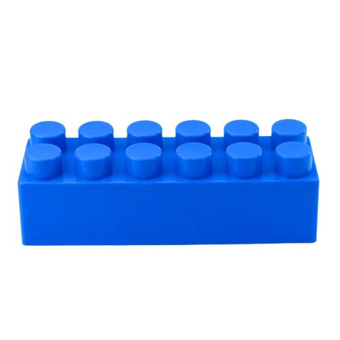Zestaw Duże Klocki Konstrukcyjne W Torbie Kolorowe 28,5x9x9 cm 6el.