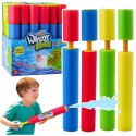 Broń Piankowa Na Wodę Pompka Tuba Wodna Kolorowa 30cm Mix