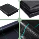 Agrotkanina Czarna 160cm x 50m UV 90g Antychwastowa Agrowłóknina + Kotwy