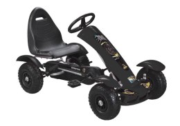Sportowy Gokart Na Pedały F618 Pomowane Koła Obciążenie 50kg Czarny