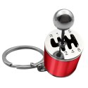 Brelok Metalowy Do Kluczy Skrzynia Biegów Ruchoma Czerwony