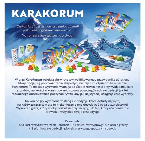 Gra planszowa Karakorum Reiner Knizia King of the Mountains Trefl 02739