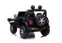 Auto na Akumulator Jeep Rubicon Światła LED MP3 Pilot 4x4 Czarny