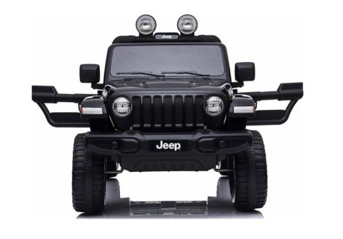 Auto na Akumulator Jeep Rubicon Światła LED MP3 Pilot 4x4 Czarny