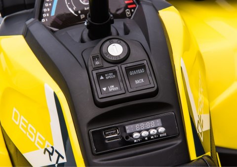 Quad na Akumulator XMX607 Dla Dzieci Światła LED MP3 Żółty