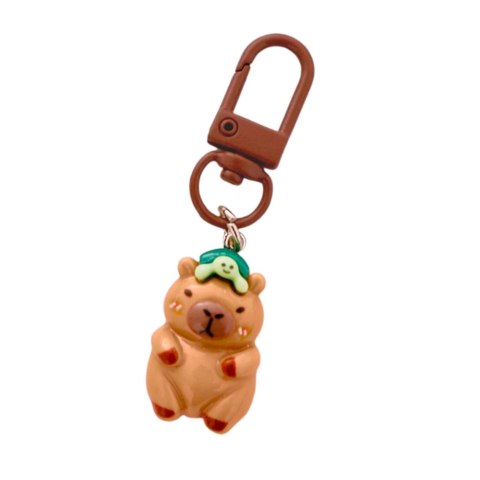 Zestaw Mini Breloczki Kapibara Figurki Ozdoby Do Kluczy 4 szt.