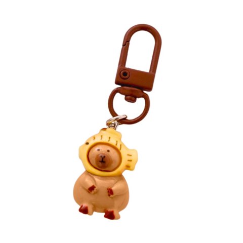Zestaw Mini Breloczki Kapibara Figurki Ozdoby Do Kluczy 4 szt.