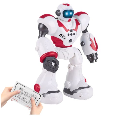 Robot Interaktywny Zdalnie Sterowany RC 16 Funkcji Światła Dźwięki Różowy