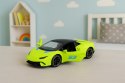 Samochód Sportowy Napęd Pull Back Metalowy Neonowy Zielony 1:43