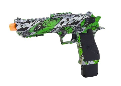 Elektryczny Pistolet Na Kulki Strzałki Wodne Strzałki 2w1 Zielony
