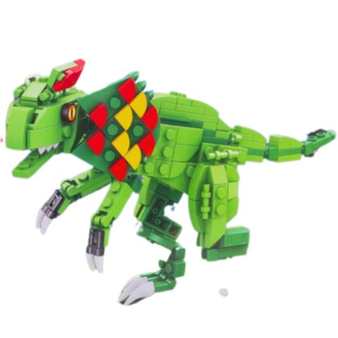 Klocki Konstrukcyjne Dinozaur Dilophosaurus Zielony 269 el.