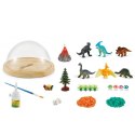 Zestaw Kreatywny Terrarium z Dinozaurami Lampka Nocna Kopuła Dźwięki DIY