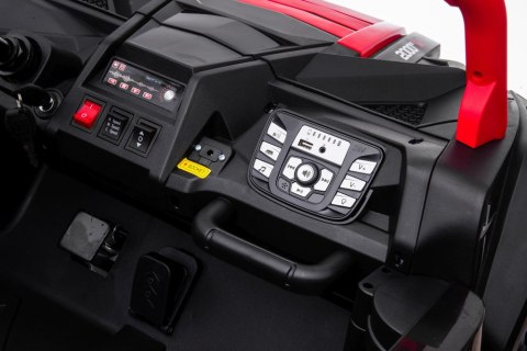Auto Na Akumulator Buggy STRONG A032 Światła LED MP4 Czerwony
