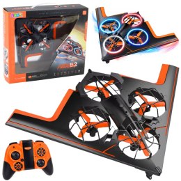 Dron Zdalnie Sterowany RC Latający Quadcopter Światła LED Aplikacja