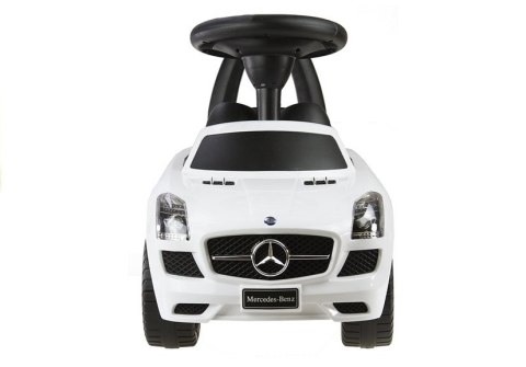 Jeździk Mercedes SLS AMG Pchacz Dla Dziecka Oparcie Schowek Biały