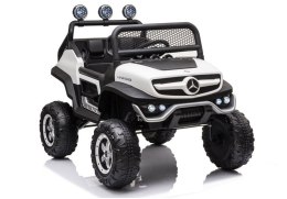 Pojazd na Akumulator Mercedes Unimog S Światła LED MP3 Pilot Biały