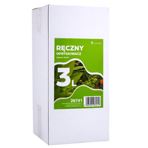 Ręczny Opryskiwacz Ciśnieniowy Do Podlewania Nawożenia Opryskiwania LEAN 3L