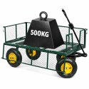 Wózek Ogrodowy Transportowy Składany Przyczepka Stalowa 200 kg