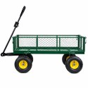 Wózek Ogrodowy Transportowy Składany Przyczepka Stalowa 200 kg