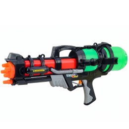 Duży Pistolet Karabin Broń Na Wodę Zielony Zasięg 6m 1,25 L 60 cm