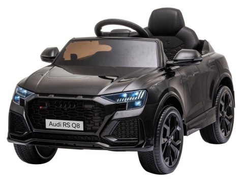 Samochód na akumulator Audi RS Q8 Światła LED MP3 Pilot Czarny