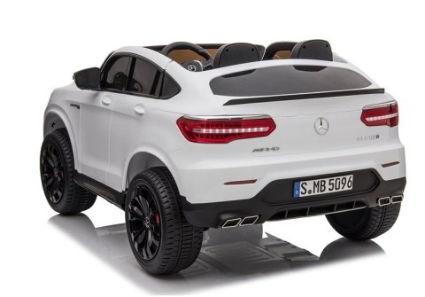 Auto na Akumulator Mercedes GLC 63S Dwuosobowy Światła LED MP3 Biały