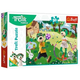 Puzzle - 30 - Aktywny dzień - Rodzina Treflików - Trefl 18287