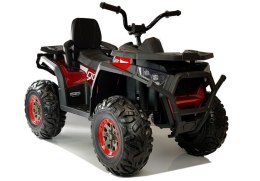 Quad na Akumulator XMX607 Światła LED MP3 Czerwony Lakier