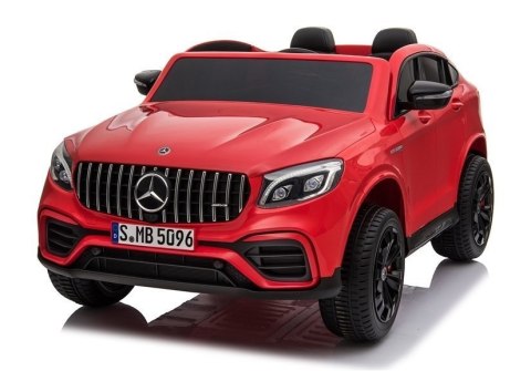 Auto na Akumulator Mercedes GLC 63S Dwuosobowy Światła LED MP3 Czerwony