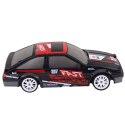 Samochód Do Driftu Zdalnie Sterowany RC Coupe Wymienne Koła Czarny 1:24