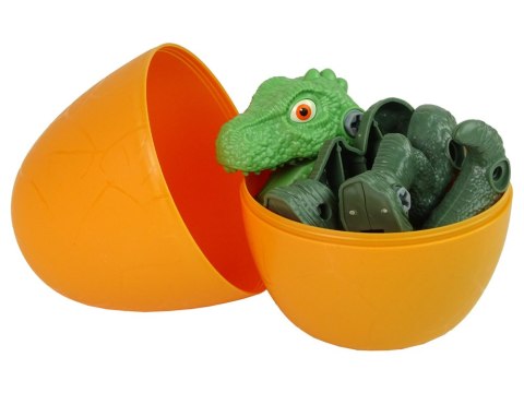 Zestaw Dinozaur Tyranozaur Rex z Jajkiem DIY Śrubokręt Zielony
