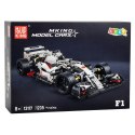 Klocki Konstrukcyjne Samochód Wyścigowy F1 Biało-Czerwony 1235 el.
