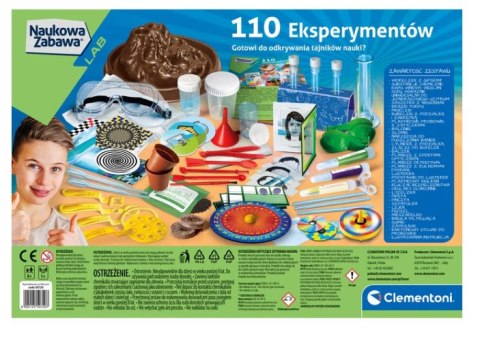 Naukowa Zabawa 110 Eksperymentów Język Polski Clementoni 50720