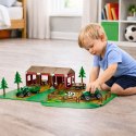 Zestaw Farma Gospodarstwo Zagroda Traktory Zwierzęta 102 el.