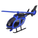 Zestaw Policyjny Ciężarówka Laweta Auto Helikopter Światła Dźwięk